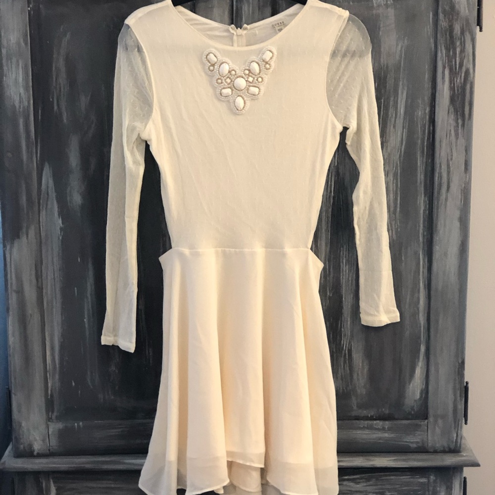 White cocktail dress